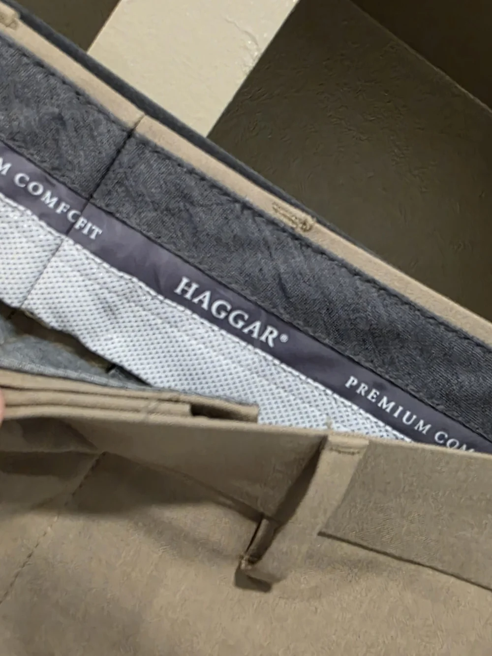 Haggar Khaki Dress Pants - Slim Straight
